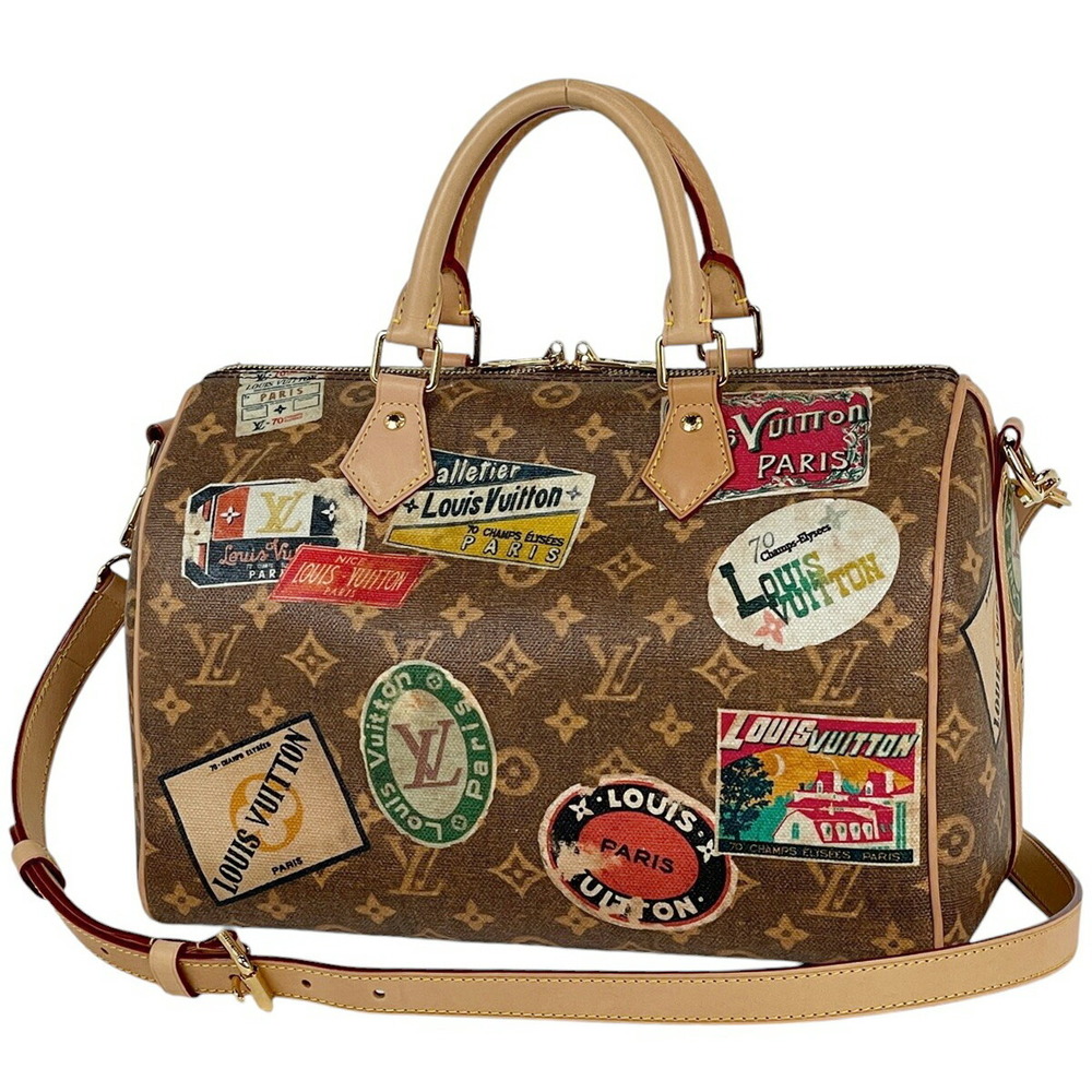 Louis Vuitton Speedy Handriere Shoulder Bag Flight Mode Handbag Brown